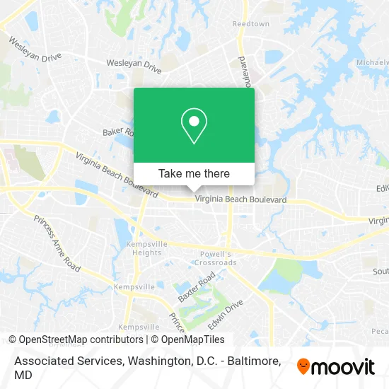 Associated Services map