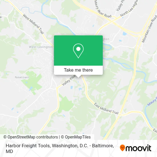 Harbor Freight Tools map