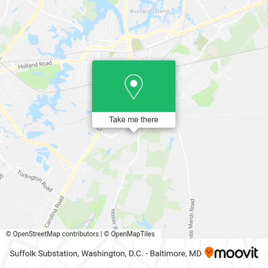 Suffolk Substation map