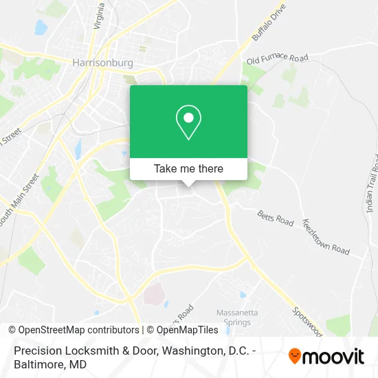 Precision Locksmith & Door map