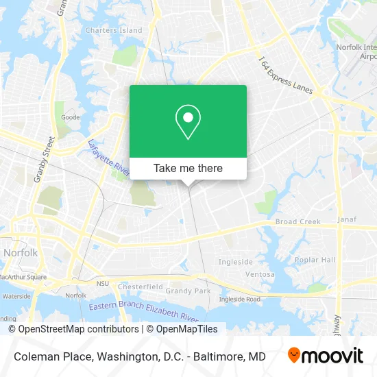 Coleman Place map