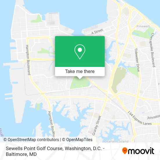 Sewells Point Golf Course map