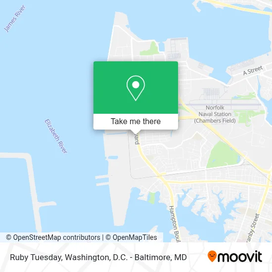 Ruby Tuesday map