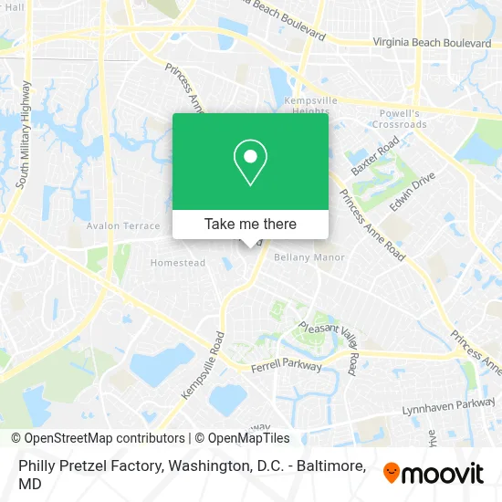 Philly Pretzel Factory map
