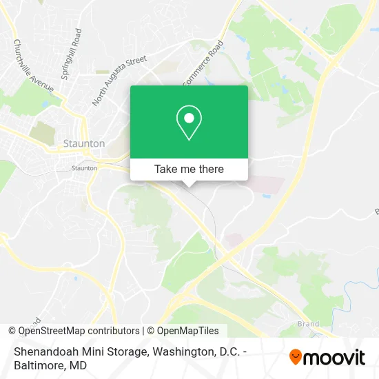Shenandoah Mini Storage map