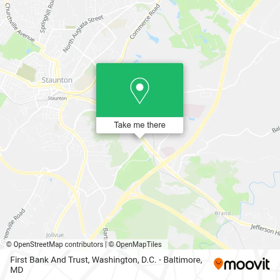 First Bank And Trust map