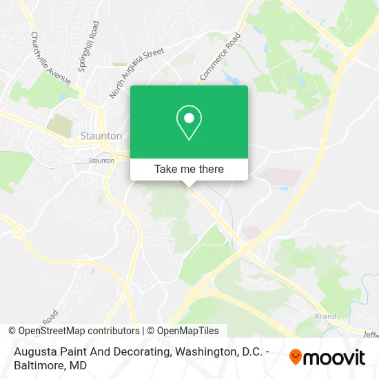 Augusta Paint And Decorating map