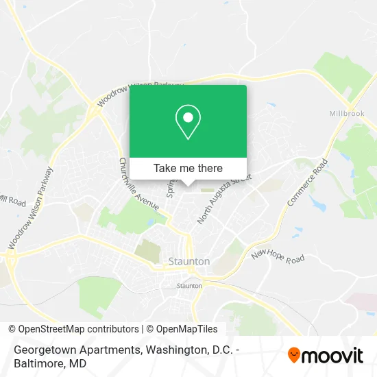 Georgetown Apartments map