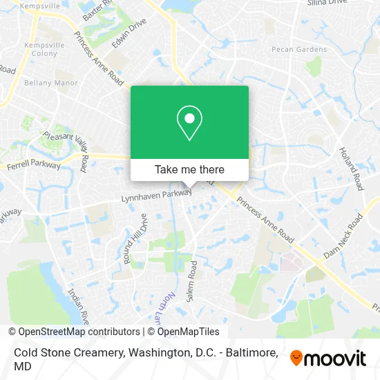 Cold Stone Creamery map