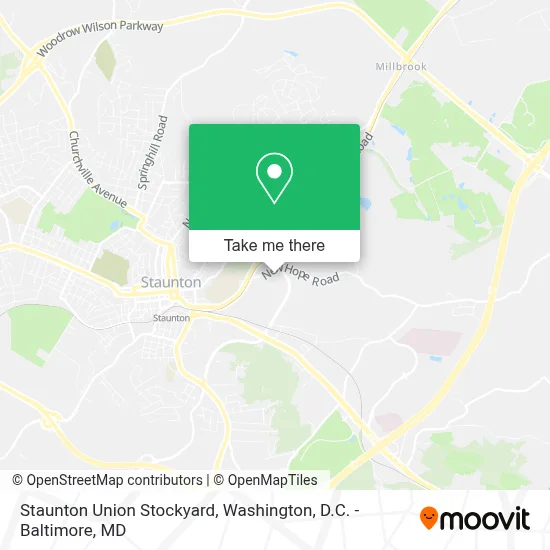 Staunton Union Stockyard map
