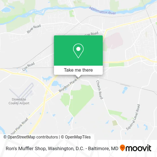 Ron's Muffler Shop map