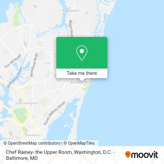 Chef Rainey- the Upper Room map
