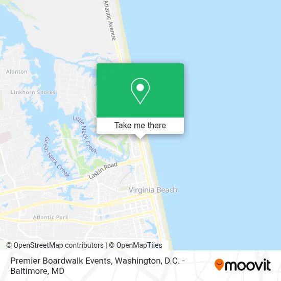 Premier Boardwalk Events map