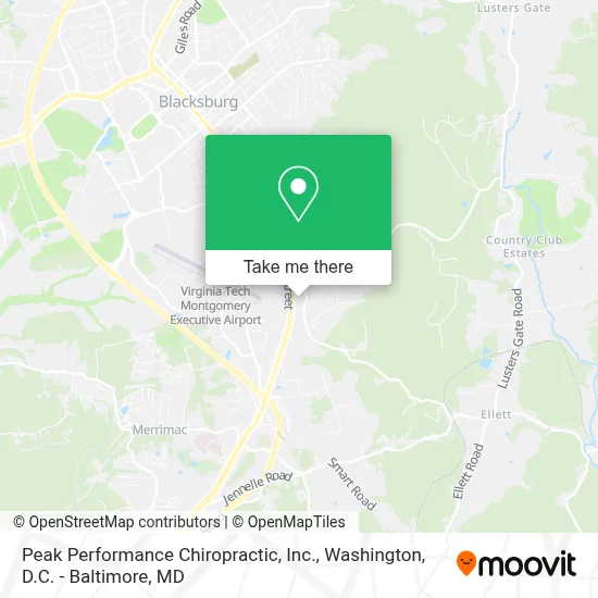 Peak Performance Chiropractic, Inc. map