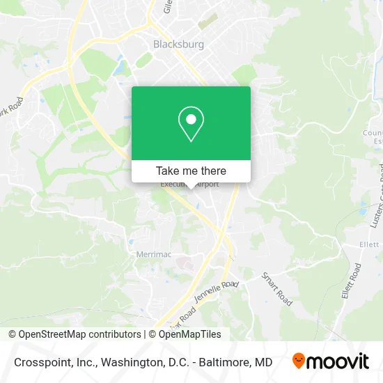 Crosspoint, Inc. map