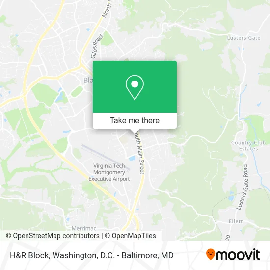 H&R Block map