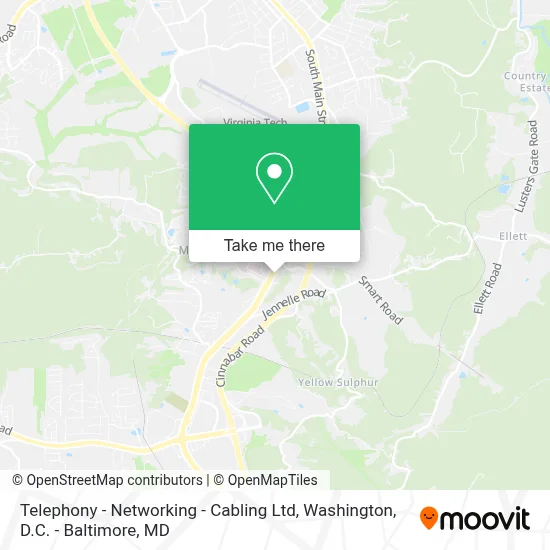 Telephony - Networking - Cabling Ltd map