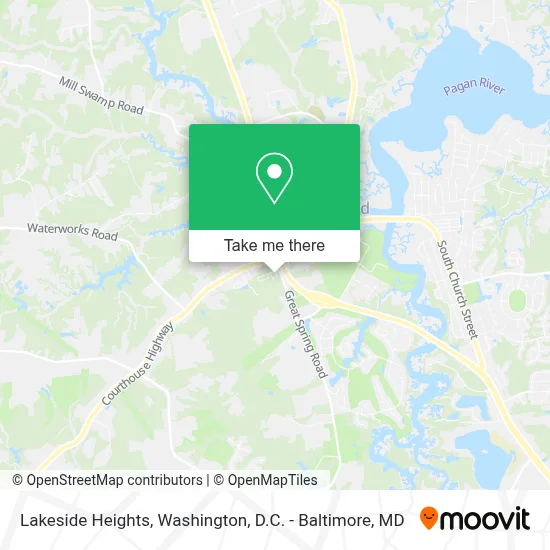 Lakeside Heights map