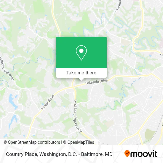 Country Place map