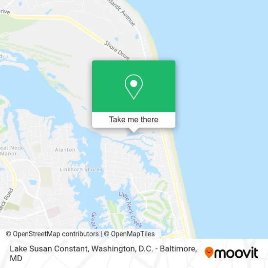 Lake Susan Constant map