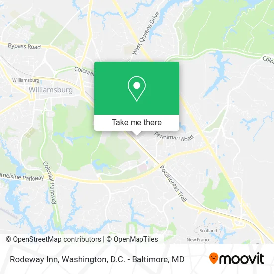 Rodeway Inn map