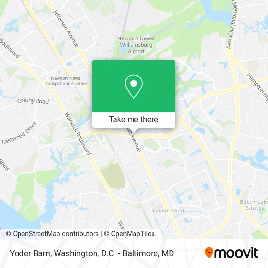 Yoder Barn map