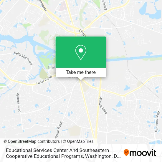 Educational Services Center And Southeastern Cooperative Educational Programs map