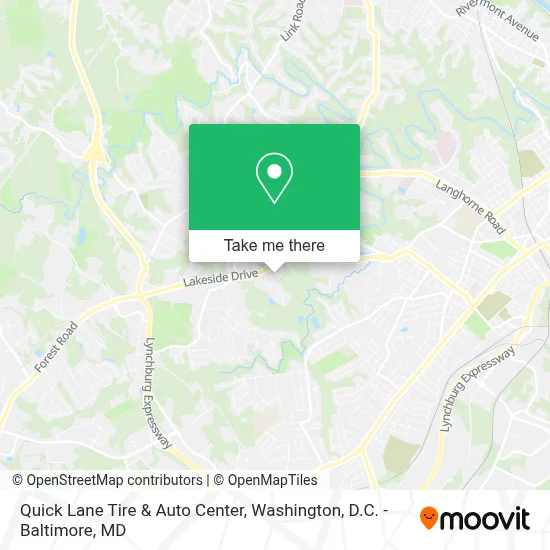 Quick Lane Tire & Auto Center map