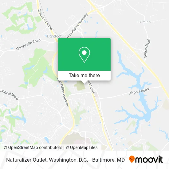 Naturalizer Outlet map