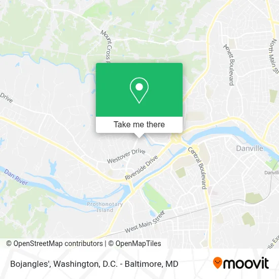 Bojangles' map