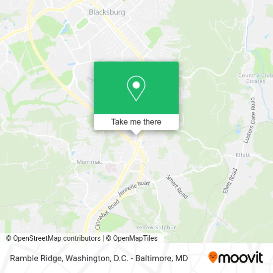 Ramble Ridge map