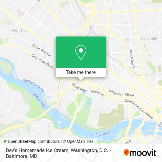 Bev's Homemade Ice Cream map