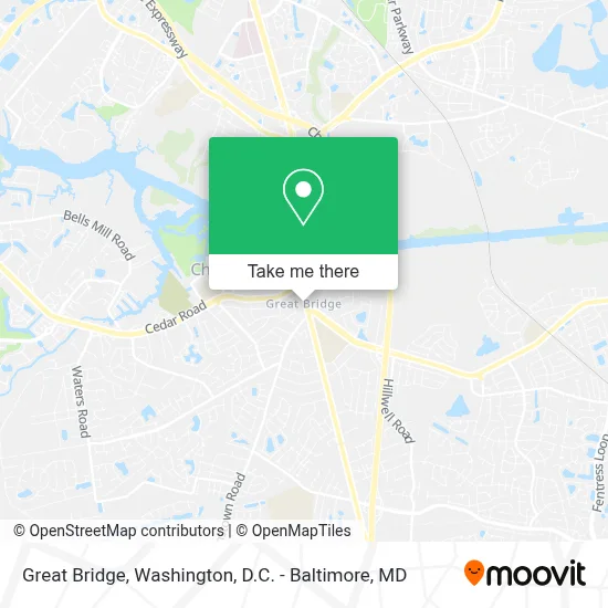 Great Bridge map
