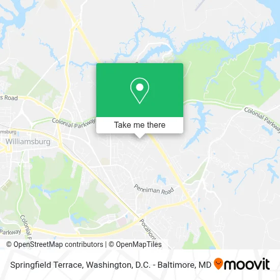 Springfield Terrace map