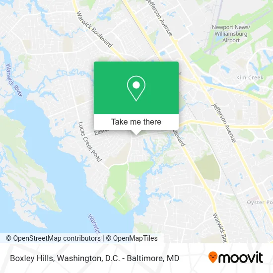 Boxley Hills map