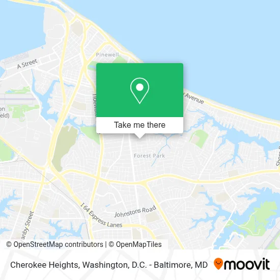 Cherokee Heights map