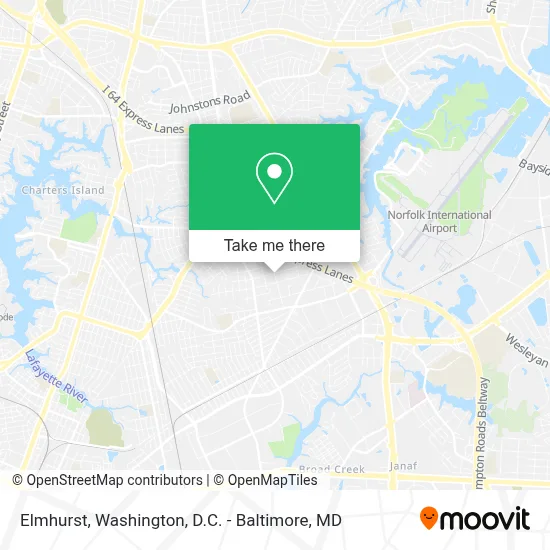 Elmhurst map