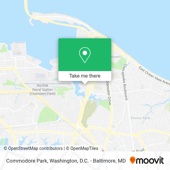 Commodore Park map