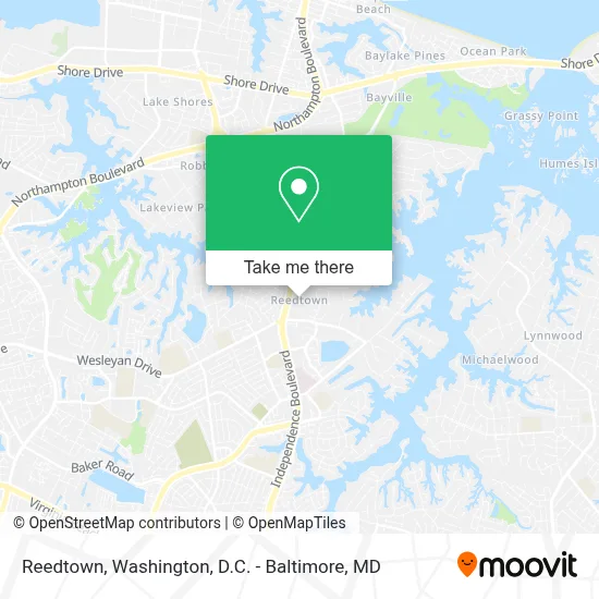 Reedtown map