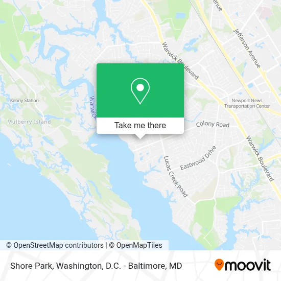 Shore Park map