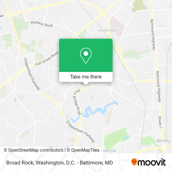 Broad Rock map