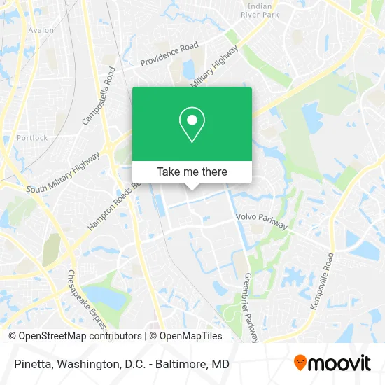 Pinetta map