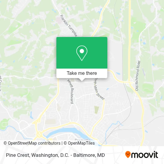Pine Crest map