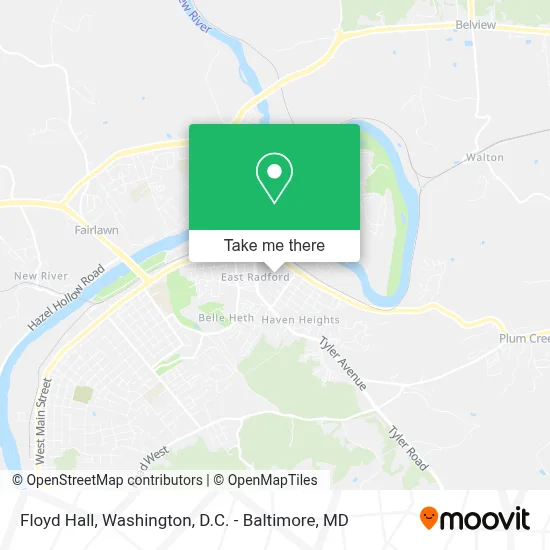 Floyd Hall map