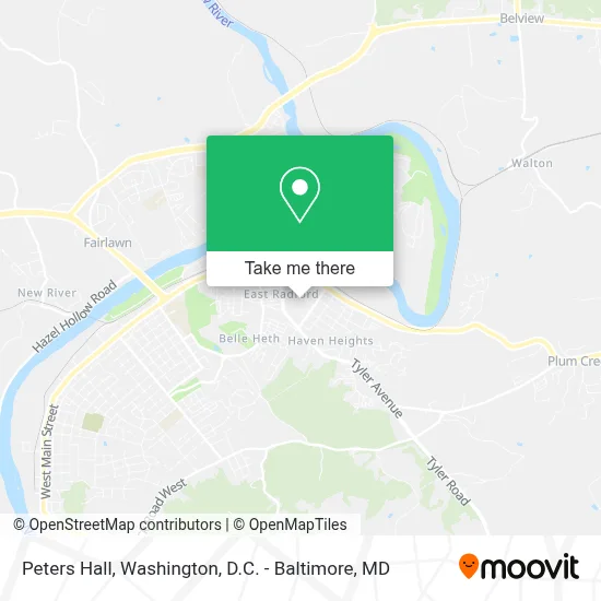 Peters Hall map