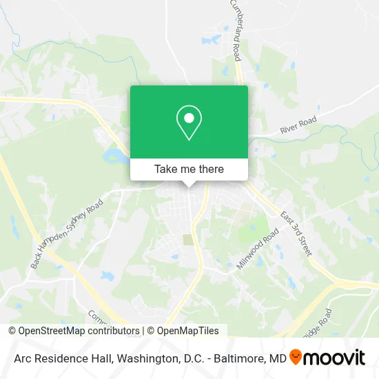 Arc Residence Hall map