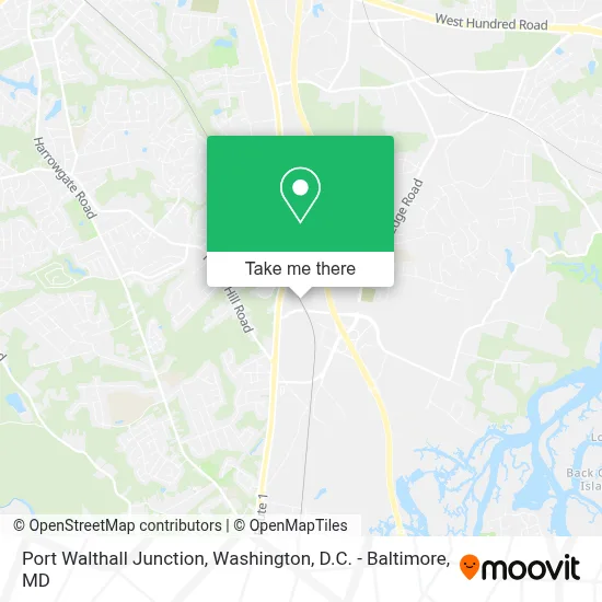 Port Walthall Junction map