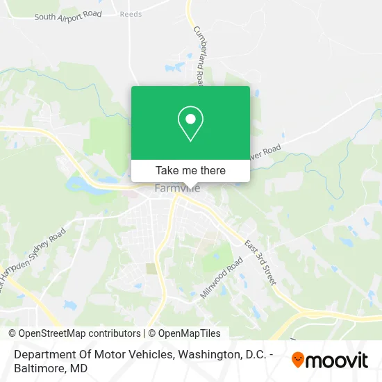 Department Of Motor Vehicles map