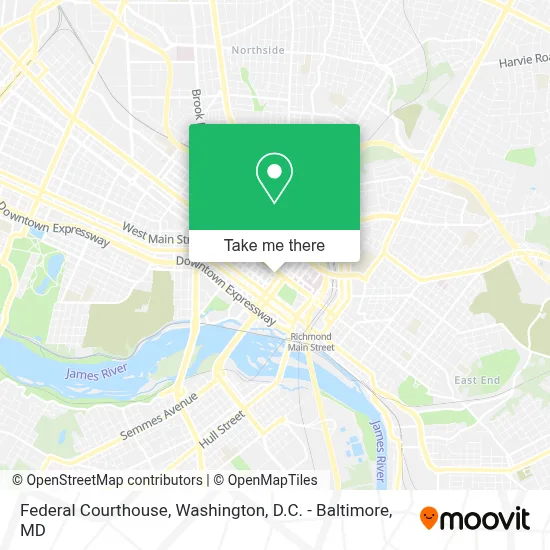 Federal Courthouse map