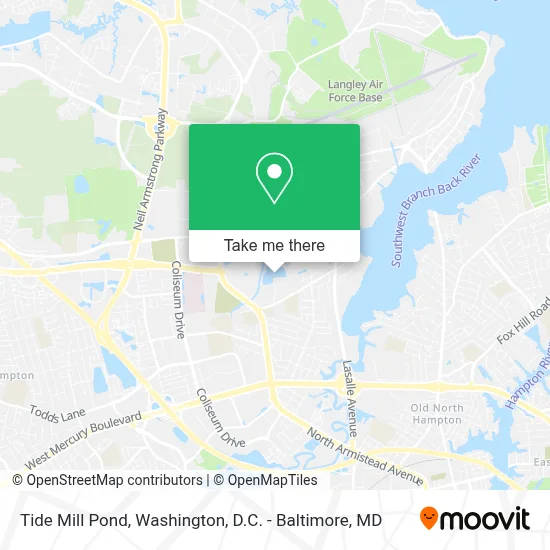 Tide Mill Pond map